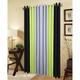(66"wide x 90"drop) Eyelet Curtains Lined 3 Tone Black Lime Green Grey