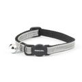 Safety Buckle Cat Collar Reflective Gloss Heart Silver