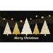 Merry Polkadot Trees Gold Kitchen Rug by Mohawk Home in Gold (Size 18 X 30)