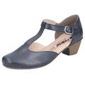 T-Strap Pumps RIEKER Gr. 41, blau (dunkelblau) Damen Schuhe Pumps