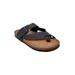Women's Womens Leather Weaved Strap Toe Strap Footbed Sandal by GaaHuu in Grey (Size 8 M)