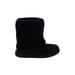 Ugg Australia Ankle Boots: Winter Boots Wedge Casual Black Shoes - Women's Size 8 - Round Toe