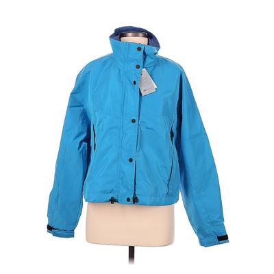 Noize Snow Jacket: Blue Solid Activewear - Women's Size Medium