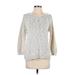 Banana Republic Heritage Collection Pullover Sweater: Silver Marled Tops - Women's Size Small