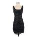 Express Cocktail Dress - Party: Black Marled Dresses - Women's Size 4