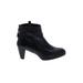 Stuart Weitzman Ankle Boots: Black Print Shoes - Women's Size 6 - Round Toe