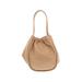 OAK + FORT Tote Bag: Pebbled Tan Solid Bags