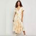 Free People Dresses | Easter Sale! Gorgeous Yellow/Cream Floral Free People Laura Printed Midi Dress | Color: Orange/Yellow | Size: S