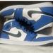 Nike Shoes | Bnib Jordan 1 Mid Se Signal Blue | Color: Blue/White | Size: 12.5