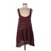 Intimately by Free People Casual Dress - DropWaist: Burgundy Dresses - Women's Size Large
