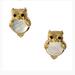 Kate Spade Jewelry | Kate Spade Into The Woods Owl Mother Of Pearl Stud Earrings | Color: Gold/White | Size: Os