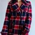 American Eagle Outfitters Jackets & Coats | American Eagle Women’s Plaid Wool Winter Coat. Polyester Quilted Lining. Size Xs | Color: Black/Red | Size: Xs