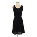 Nicole Miller New York Casual Dress - DropWaist: Black Solid Dresses - Women's Size Small