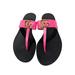 Gucci Shoes | Gucci Neon Pink Gg Marmont Thong Flip Flop Sandals Size Eu 38.5 | Color: Black/Pink | Size: Eu 38.5
