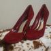 Jessica Simpson Shoes | Jessica Simpson Suede High Heels | Color: Red | Size: 9