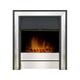 Acantha Argo Electric Fire in Brushed Steel with Remote Control