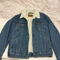 Levi's Jackets & Coats | Levi’s Denim Sherpa Trucker Jacket | Color: Blue | Size: L