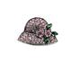 AVLUZ Pink Purple Hat Brooch, Luxury Design Rhinestone Brooches Lapel Pin, Elegant Clothing Hat Bag Corsage Accessories for Women Girls