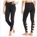 Athleta Pants & Jumpsuits | Athleta Women's Black Chaturanga High Rise Cutout Workout Legging. Size M | Color: Black | Size: M