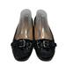 Coach Shoes | Coach Size 8.5 B Felix Crinkled Patent Leather Black Shoes Ballet Flats Q571 | Color: Black | Size: 8.5