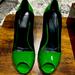 Gucci Shoes | Gucci Heels | Color: Black/Green | Size: 7