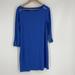 Lilly Pulitzer Dresses | Lily Pulitzer Dress Size Large Womens Blue Sophie Upf 50+ Gold Button Shift Knit | Color: Blue | Size: L