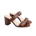 J. Crew Shoes | J. Crew Lucie Braided Strap Sandals In Italian Leather Size 6.5 Nwt With Flaw | Color: Brown | Size: 6.5