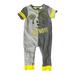 Disney One Pieces | Disney Mickey Mouse ''Oh Boy!'' Romper For Baby Size 12-18m | Color: Gray/Yellow | Size: 12mb
