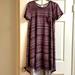 Lularoe Dresses | Lularoe Carly Swing Dress | Color: Gray/Purple | Size: S