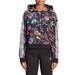 Adidas Sweaters | Adidas Women’s Rare Floral Garden Bug Printed Cropped Hoodie Sweater Size Small | Color: Black/Purple | Size: S