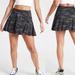 Athleta Skirts | Athleta Match Point Skort Lined Skirt Size Large Black Gray Camo Print | Color: Black/Gray | Size: L