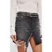 Free People Skirts | Free People We The Free Relaxed And Distressed Denim Jean Skirt Size 25 Black | Color: Black | Size: 25