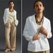 Anthropologie Jackets & Coats | Anthropologie Maeve Washed Linen Blend Blazer Jacket White Size Small | Color: White | Size: S