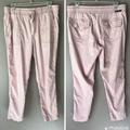 Anthropologie Pants & Jumpsuits | Anthropologie Level 99 Light Pink Cargo Utility Pants Women’s Small Linen Pullon | Color: Pink | Size: S