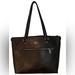 Coach Bags | Coach Purse Gallery Tote Black Leather | Color: Black/Silver | Size: Os