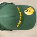 Carhartt Accessories | Carhartt Hat Green And Yellow Embroiderspell Out Logo Snap Back Mesh Trucker Cap | Color: Green/Yellow | Size: Os