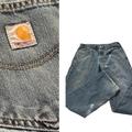 Carhartt Jeans | Carhartt Jeans Relaxed Fit Jeans 32” X 31” Denim Used Workwear Worn Distressed | Color: Blue | Size: 32