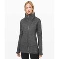Lululemon Jackets & Coats | Lululemon Radiant Jacket Ii Heathered Core Dark Grey Full Zip Womens Size 12 | Color: Red | Size: 12