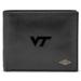 Men's Fossil Black Virginia Tech Hokies Leather Ryan RFID Passcase Wallet