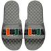 Youth ISlide Gray Miami Hurricanes OHT Military Appreciation Slide Sandals