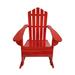 Red Reclining Chair Wooden Campfire Chairs Outdoor Rocking Adirondack Chair Fire Pit Seating Garden Lawn Chairs