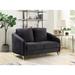 Velvet Modern Chic Loveseat Couch