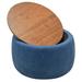 Round Storage Ottoman Work as End table and Ottoman,2 in 1 Function