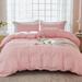 Seersucker Duvet Cover Set King Size, 3 Pieces (1 Duvet Cover 2 Pillow Cases)