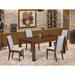 East West Furniture Kitchen Table Set- a Rectangle Wood Dining Table and Parson Dining Chairs, (Pieces & Finish Options)