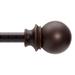 Kenney Birkin 3/4" Fast Fit Easy Install Decorative Window Curtain Rod, 42-120", Oil Rubbed Bronze - 42-120"