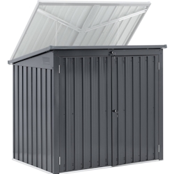 Uniprodo Mülltonnenbox Metall - 2 Tonnen (240 L) - abschließbar Image