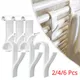 2/4/6PCWhite Hanger for Heated Towel Radiator Rail Bath Hook Holder Clothes Hanger Plegable Scarf