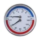 1/8/1/4-inch Thread Temperature & Pressure Gauge Mearsuring Fitting 0-120 ℃ 0-10 Bar Fit for Floor