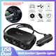 120W 3 Socket Cigarette Lighter Splitter Dual USB Socket Car Adapte LED Fast Charger Plug Car